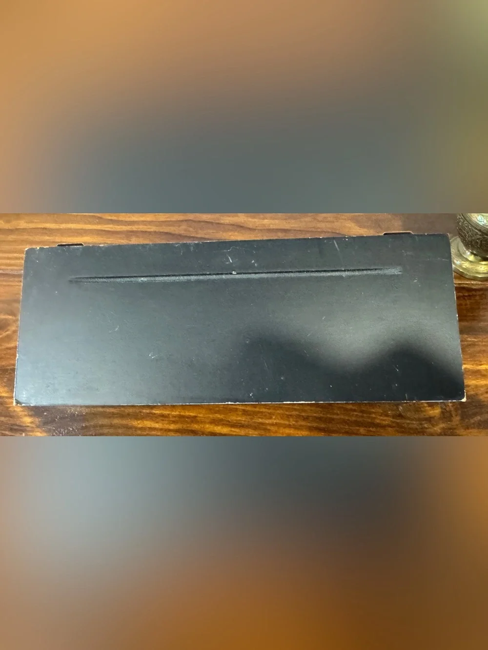 Black Rustic Distressed Vintage Wooden Shelf - 12”x4”x4 1/2”
